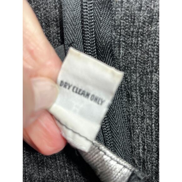 Pamela Dennis VTG Cashmere Gray Ribbed Beaded Sweater One Piece Body Suit M - Picture 7 of 7